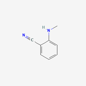 Chemical structure of 2-(Methylamino)benzonitrile
