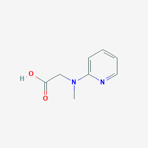 Chemical structure of 2-(Methyl-2-pyridylamino)acetic Acid