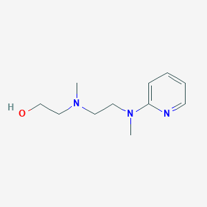 Chemical structure of 2-(methyl(2-(methyl(pyridin-2-yl)amino)ethyl)amino)ethan-1-ol
