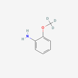 Chemical structure of o-Anisidine-d3