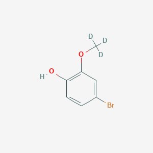 Chemical structure of 2-(Methoxy-d3)-4-bromophenol