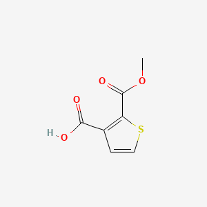 Chemical structure of 2-(Methoxycarbonyl)thiophene-3-carboxylic acid