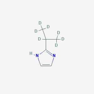 Chemical structure of 2-(iso-Propyl-d7)-imidazole