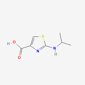 Chemical structure of 2-(Isopropylamino)-1,3-thiazole-4-carboxylic acid