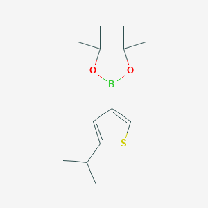 Chemical structure of 2-(iso-Propyl)thiophene-4-boronic acid pinacol ester