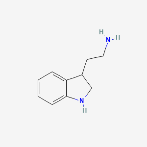Chemical structure of 2-(Indolin-3-yl)ethanamine