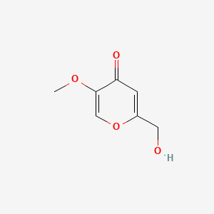 Chemical structure of 2-(hydroxymethyl)-5-methoxy-4H-pyran-4-one
