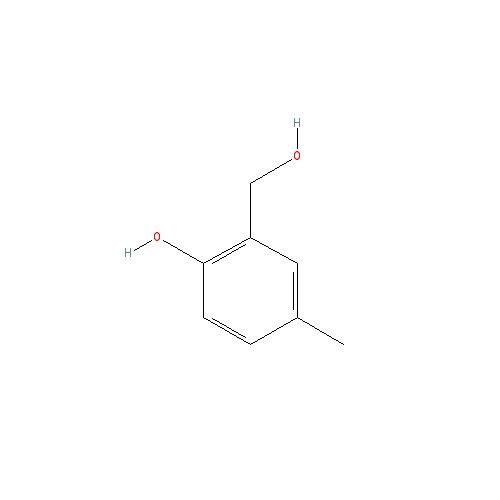 Chemical structure of 2-(hydroxymethyl)-4-methylphenol