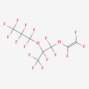 Chemical structure of 2-(Heptafluoropropoxy)hexafluoropropyl Trifluorovinyl Ether