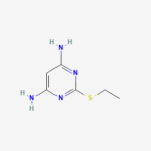 Chemical structure of 2-(Ethylthio)pyrimidine-4,6-diamine