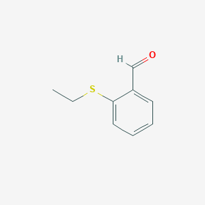 Chemical structure of 2-(Ethylthio)benzaldehyde