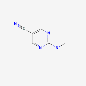 Chemical structure of 2-(Dimethylamino)pyrimidine-5-carbonitrile