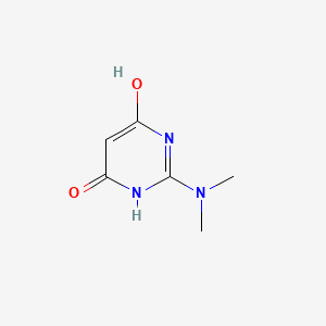 Chemical structure of 2-(Dimethylamino)pyrimidine-4,6-diol