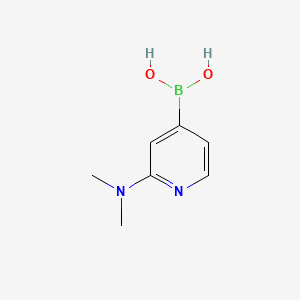 Chemical structure of 2-(diMethylaMino)pyridin-4-ylboronic acid