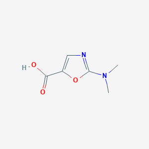 Chemical structure of 2-(Dimethylamino)oxazole-5-carboxylic acid