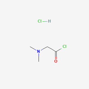 Chemical structure of 2-(Dimethylamino)acetyl chloride hydrochloride