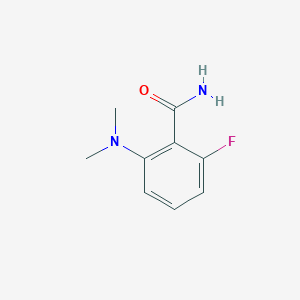 Chemical structure of 2-(Dimethylamino)-6-fluorobenzamide