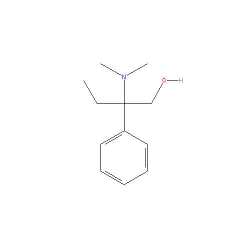 Chemical structure of 2-(Dimethylamino)-2-phenylbutan-1-ol