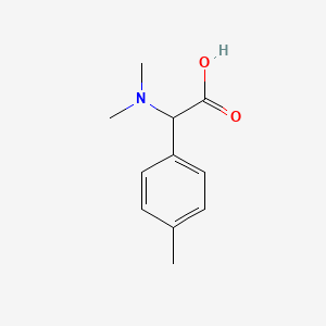Chemical structure of 2-(Dimethylamino)-2-(p-tolyl)acetic acid