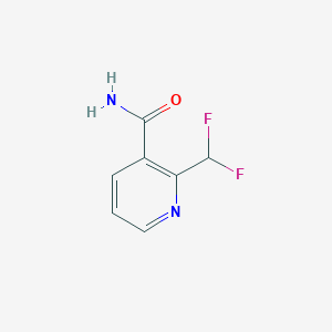 Chemical structure of 2-(Difluoromethyl)pyridine-3-carboxamide