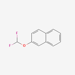 Chemical structure of 2-(Difluoromethoxy)naphthalene