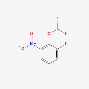 Chemical structure of 2-(Difluoromethoxy)-1-fluoro-3-nitrobenzene