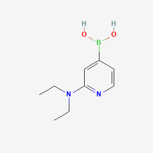 Chemical structure of 2-(Diethylamino)pyridine-4-boronic acid