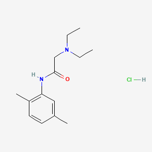 Chemical structure of 2-(Diethylamino)-N-(2,5-dimethylphenyl)acetamide hydrochloride