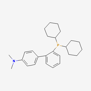 Chemical structure of 2-(Dicyclohexylphosphino)-N,N-dimethyl[1,1-biphenyl]-4-amine