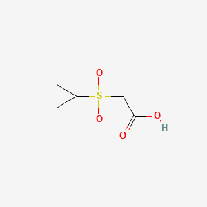 Chemical structure of 2-(Cyclopropylsulfonyl)acetic Acid
