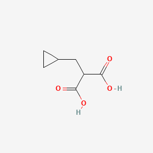 Chemical structure of 2-(cyclopropylmethyl)malonic acid