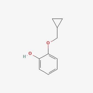 Chemical structure of 2-(Cyclopropylmethoxy)phenol
