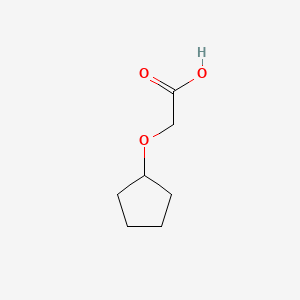 Chemical structure of (Cyclopentyloxy)acetic acid