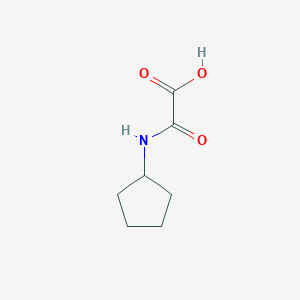 Chemical structure of (Cyclopentylamino)(oxo)acetic acid