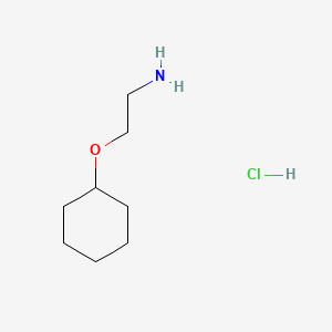 Chemical structure of (2-Aminoethoxy)cyclohexane hydrochloride