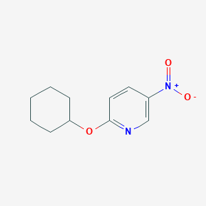 Chemical structure of 2-(Cyclohexyloxy)-5-nitropyridine