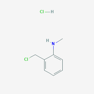 Chemical structure of 2-(CHLOROMETHYL)-N-METHYLANILINE HYDROCHLORIDE