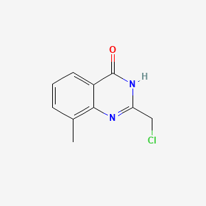 Chemical structure of 2-(Chloromethyl)-8-methylquinazolin-4(3H)-one