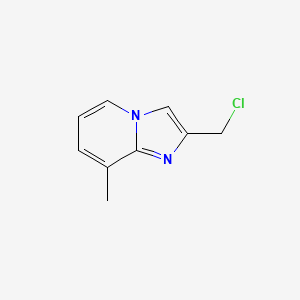 Chemical structure of 2-(Chloromethyl)-8-methylimidazo[1,2-a]pyridine