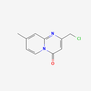 Chemical structure of 2-(Chloromethyl)-8-methyl-4H-pyrido[1,2-a]pyrimidin-4-one