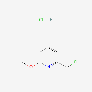 Chemical structure of 2-(Chloromethyl)-6-methoxypyridine hydrochloride