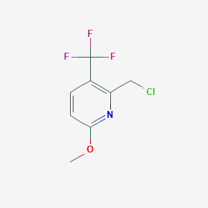 Chemical structure of 2-(Chloromethyl)-6-methoxy-3-(trifluoromethyl)pyridine