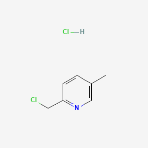 Chemical structure of 2-(Chloromethyl)-5-methylpyridine hydrochloride