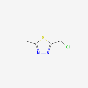 Chemical structure of 2-(Chloromethyl)-5-methyl-1,3,4-thiadiazole