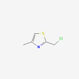 Chemical structure of 2-(chloromethyl)-4-methylthiazole