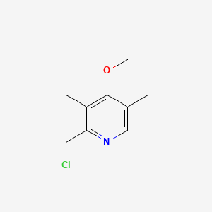 Chemical structure of 2-(Chloromethyl)-4-methoxy-3,5-dimethylpyridine