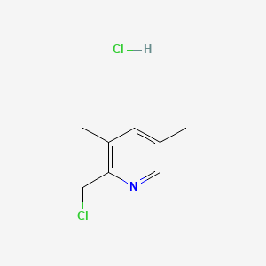 Chemical structure of 2-(Chloromethyl)-3,5-dimethylpyridine hydrochloride