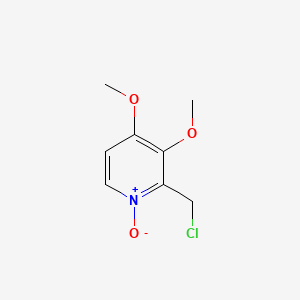 Chemical structure of 2-Chloromethyl-3,4-dimethoxypyridine-N-oxide