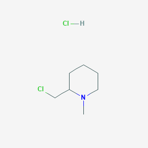 Chemical structure of 2-(Chloromethyl)-1-methylpiperidine hydrochloride