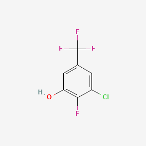 Chemical structure of 2-(Chlorodifluoromethoxy)-1,3-difluorobenzene